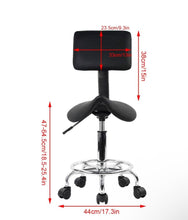 Load image into Gallery viewer, Stool with Backrest - Direct Spa Essentials